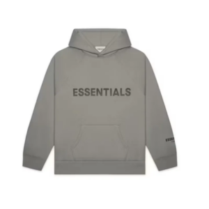 Fear of God Essentials Pullover Hoodie Applique Logo Cement