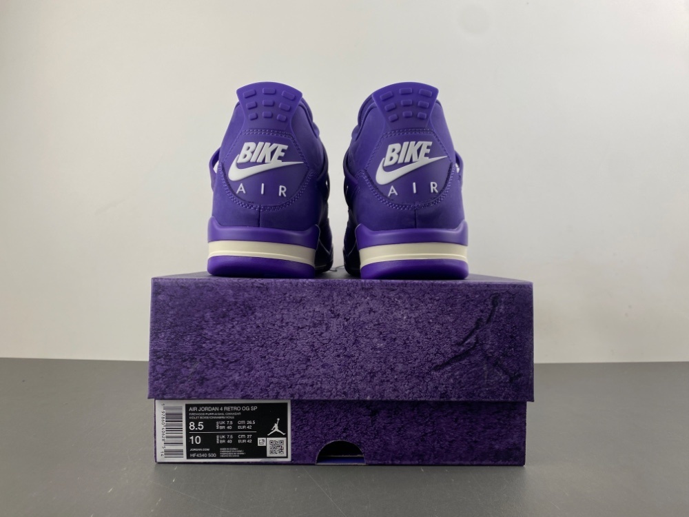 Nigel Sylvester x Air Jordan 4 RETRO OG SP PURPLE - Image 3