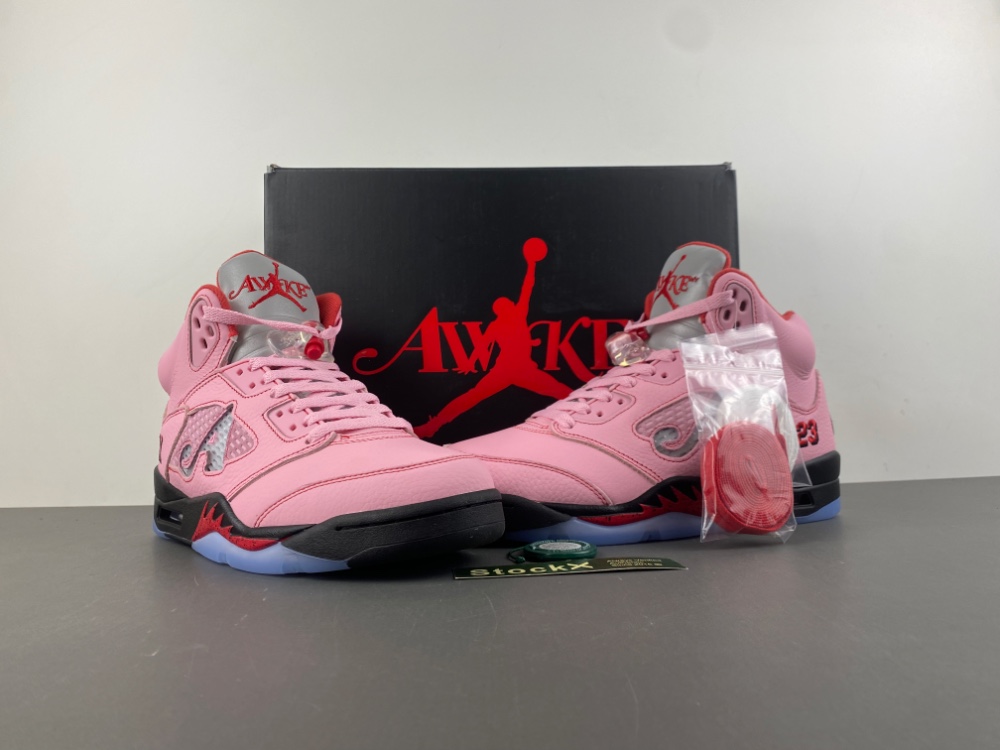 Awake NY x Air Jordan 5 “Arctic Pink” - Image 3