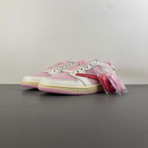 Travis Scott × AJ1 Low “Shy Pink”