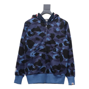BAPE Color Camo Shark Full Zip Hoodie Blue