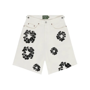 Denim Tears The Cotton Wreath Jean Short White