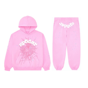 Sp5der pink tracksuit suit