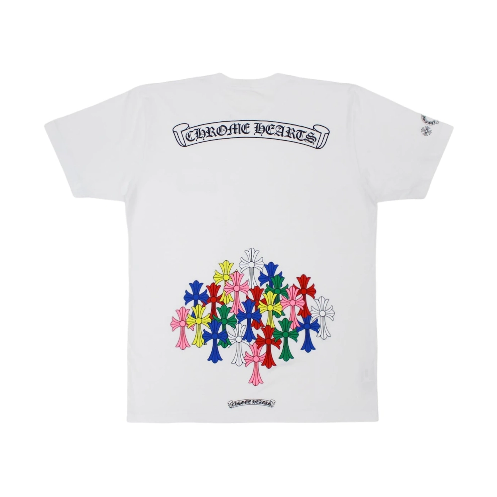 Chrome Hearts Multi Color Cross T-shirt White