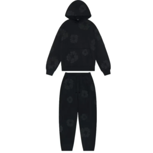Denim Tears Cotton Wreath Tracksuit Black Monochrome