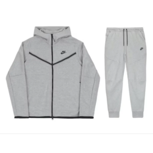 Nike Sportswear Tech Fleece Full Zip Hoodie and Joggers Set Grey