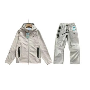 Nike Sportswear x NOCTA Tech Fleece Full Zip Hoodie & Joggers Set Grey