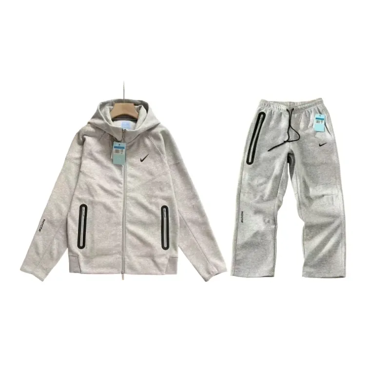 Nike Sportswear x NOCTA Tech Fleece Full Zip Hoodie & Joggers Set Grey