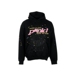 Sp5der P*NK Hoodie Black