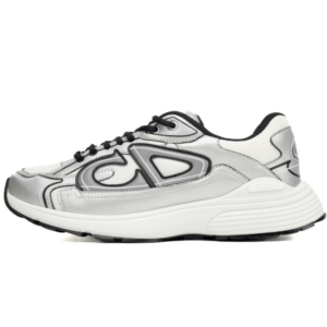 Dior B30 Light Grey Sneakers Black Silver