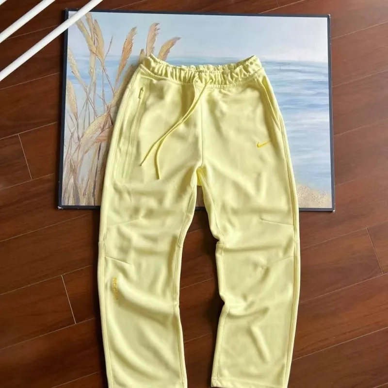 Nike Sportswear x NOCTA Tech Fleece Full Zip Hoodie & Joggers Set Citron Tint - Image 3