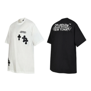 Chrome Hearts x Off-White NYC Cross Embroidered Black/White