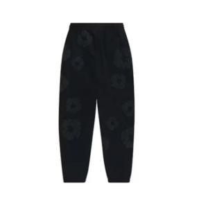 Denim Tears Cotton Wreath Sweatpants Black Monochrome
