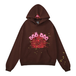 Sp5der Angel Number Hoodie Brown SS22