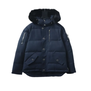 Moose knuckles Men's down jacket Dark blue