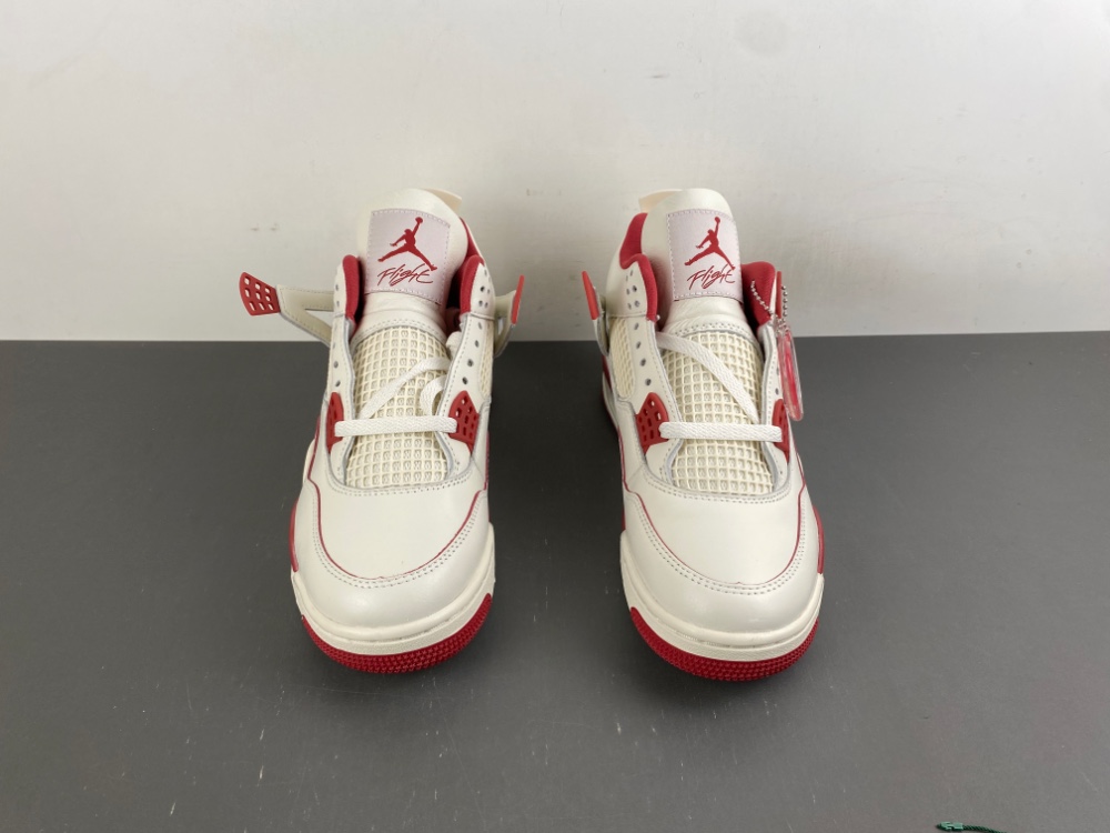 Air Jordan 4 “ Valentine's Day Beige and Red" - Image 7